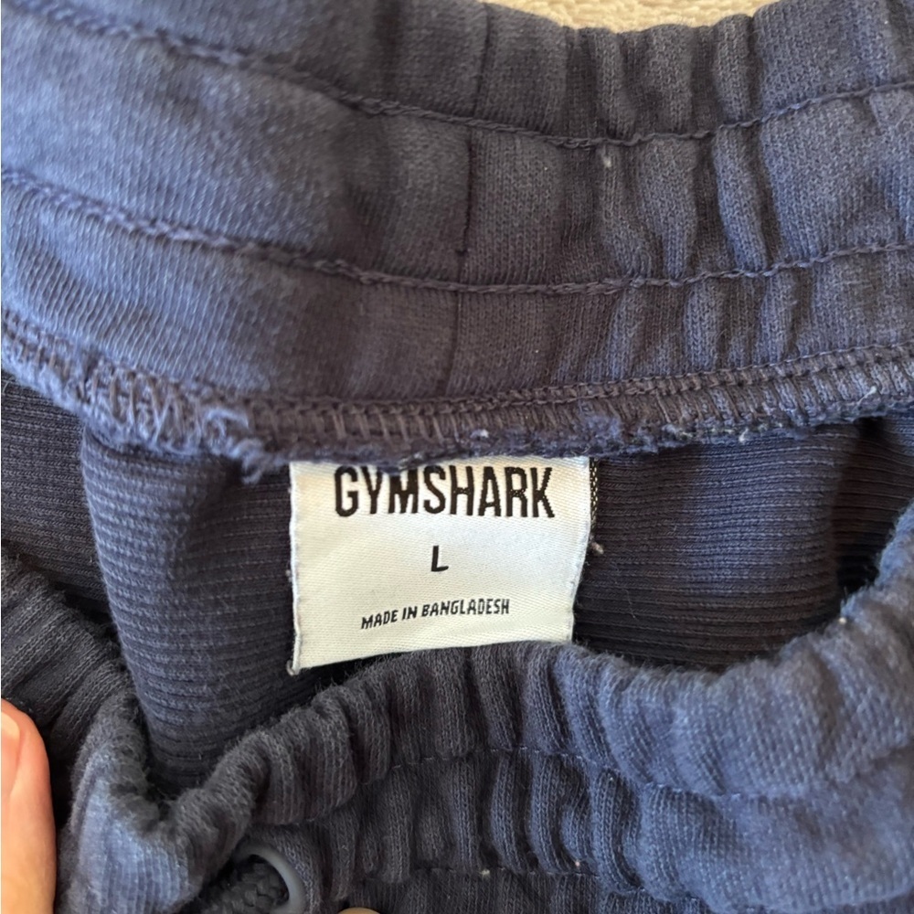 Gymshark Joggers Sweatpants, Navy, Men’s Size Large, back pocket, 100% cotton - Picture 5 of 6